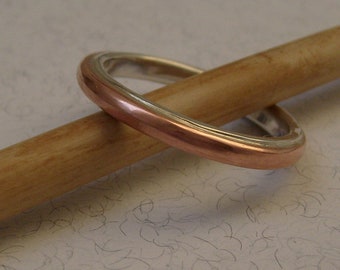 Ring aus Silber und Kupfer