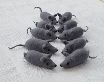 Filzmaus, Maus, gefilzte Maus, Mausfigur, Geschenk, Dekoration, kleine Maus