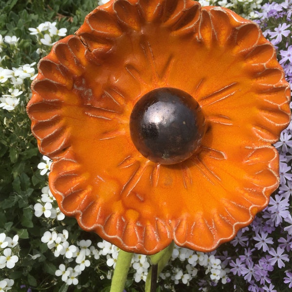 Blütenstecker in Orange - 15 cm Durchmesser Nr. 158