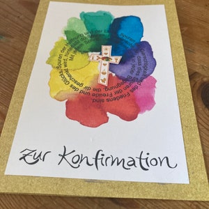 Karte zur Konfirmation oder Erstkommunion