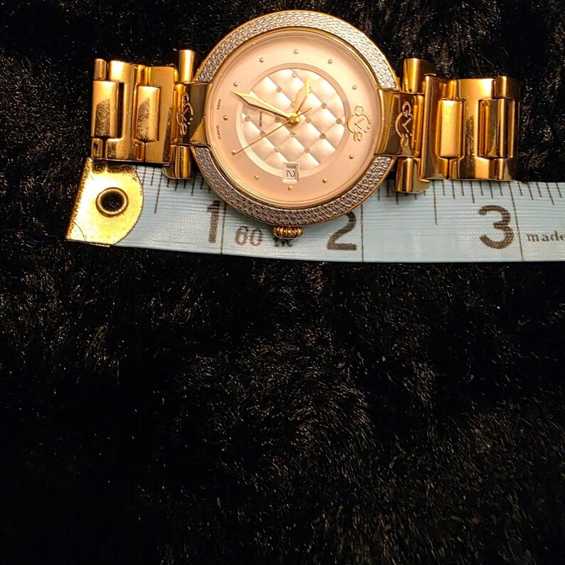 GV2 Gevril Berletta Diamond Watch Rose Gold Tone Swiss Quartz White Face 1501 image 7