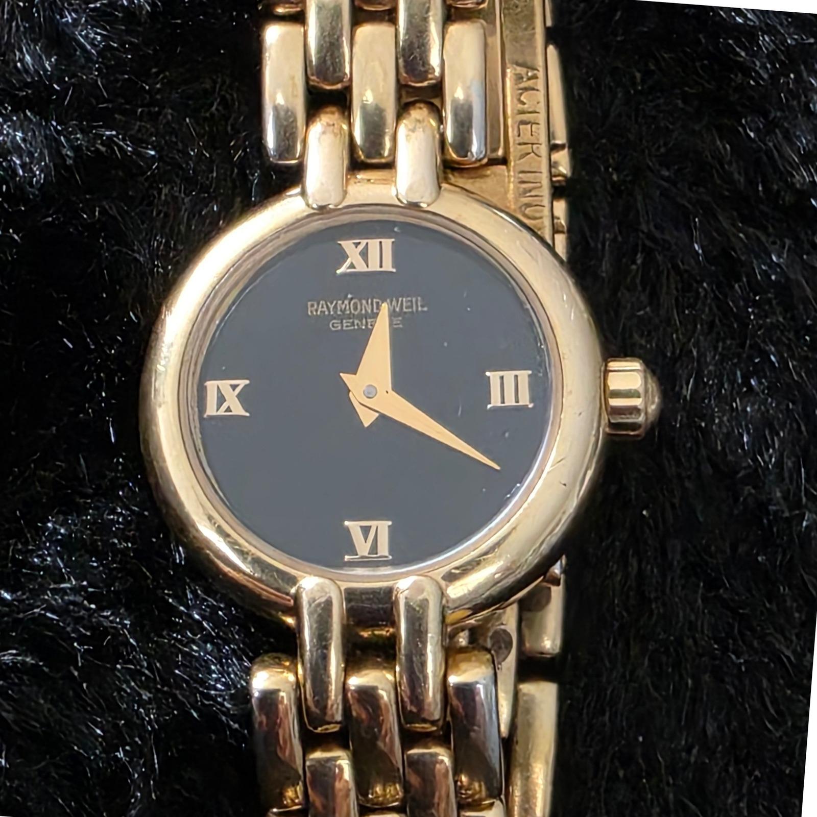 Vtg Cenere Panther Link Crystal Watch Peugeot Women main image 2