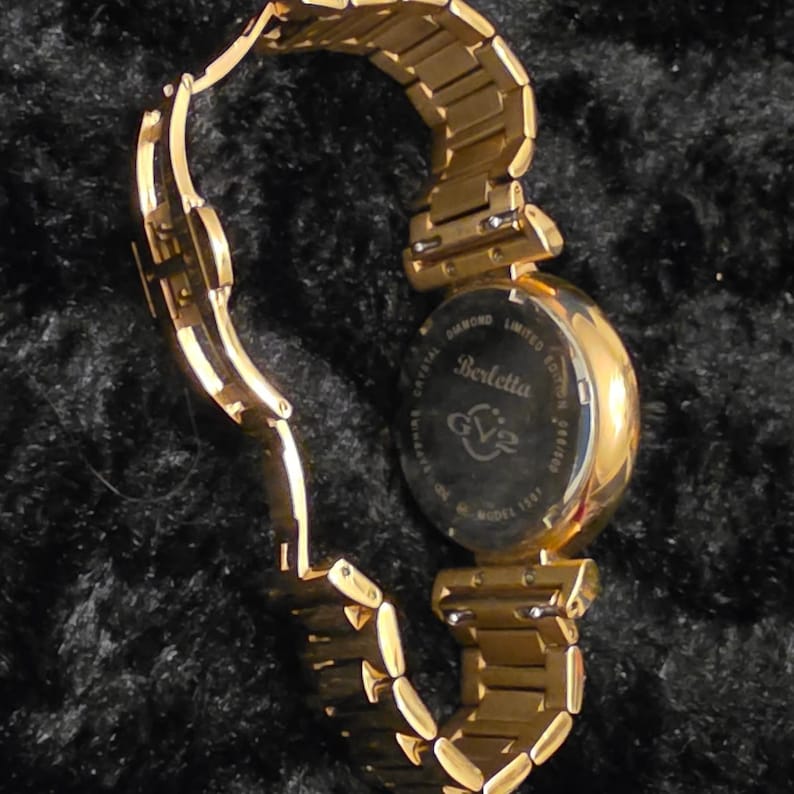 GV2 Gevril Berletta Diamond Watch Rose Gold Tone Swiss Quartz White Face 1501 image 12