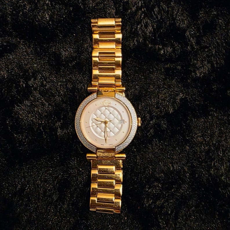 GV2 Gevril Berletta Diamond Watch Rose Gold Tone Swiss Quartz White Face 1501 image 3