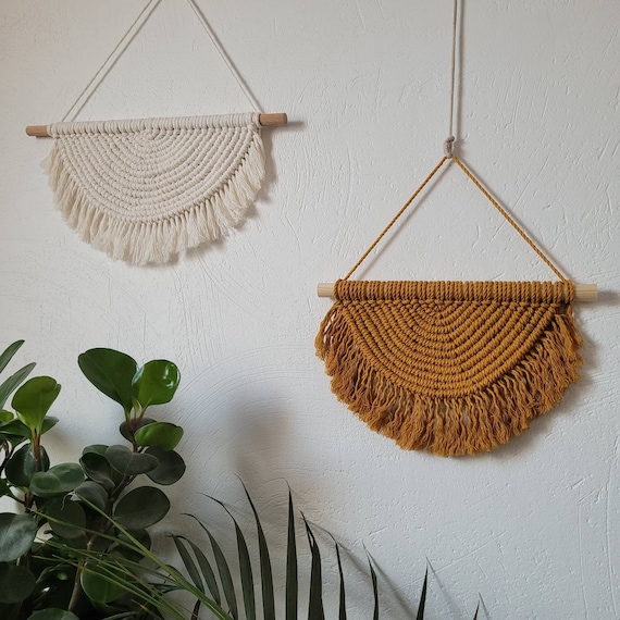 Semi Circle Macrame Wall Hanging for Boho Home Decor Boho Sun