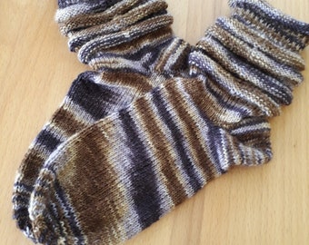 Wool socks hand knitted