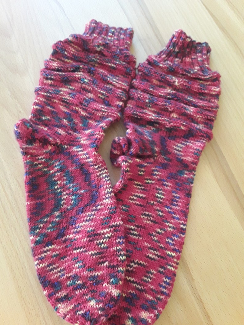 Selbsgestrickte Socken Shoppersocken Grösse 37-39 Bild 2