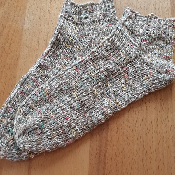 Cotton socks hand knitted