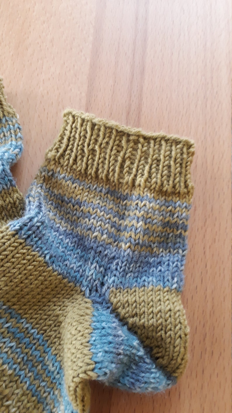 Wool socks hand knitted