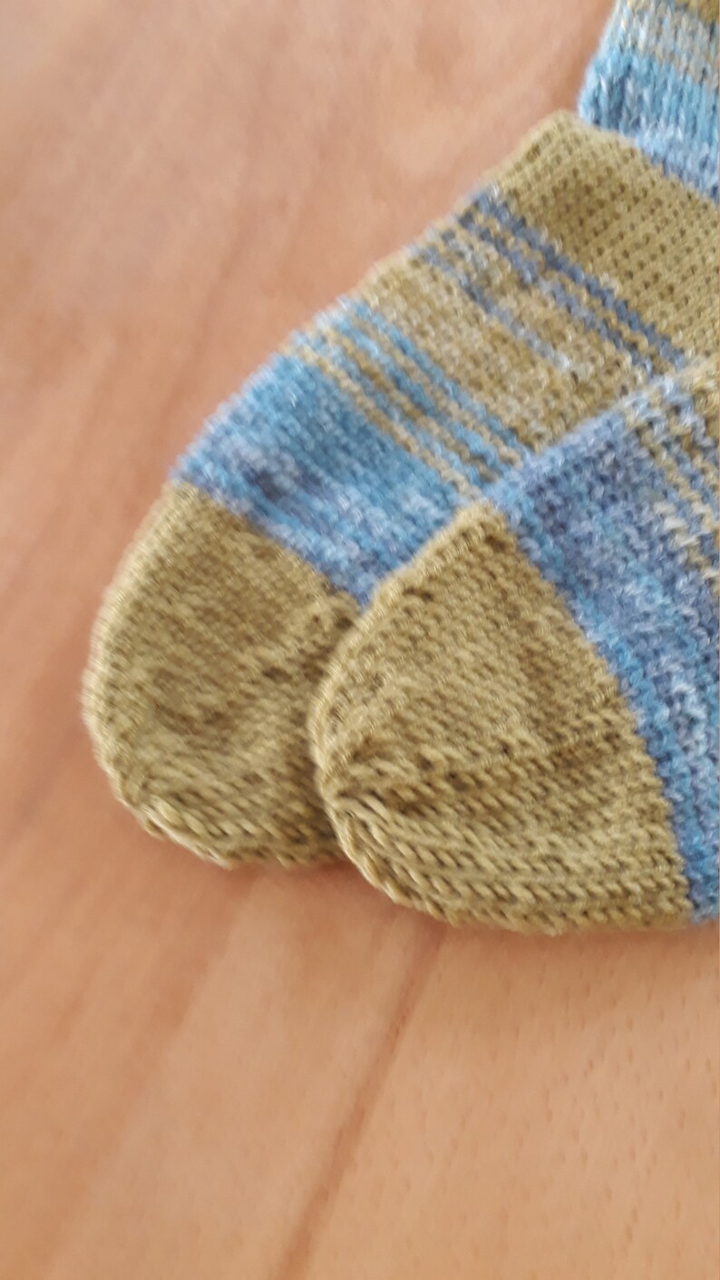 Wool socks hand knitted