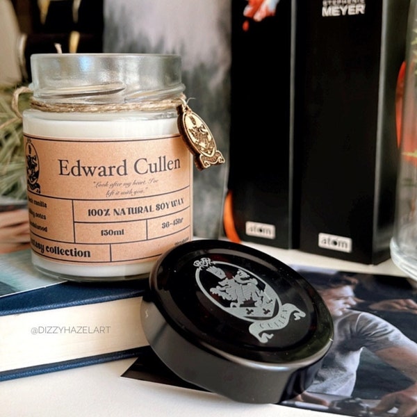 Vampire boyfriend -100% soy wax candles-Bookish and Literary Inspired candle- Vegan Soy Candles-Book inspired soycandle