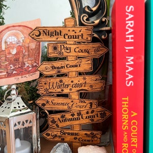 Standing Wooden Signposts, laser engraved, literary places inspired by literature,book merch, bookish merch