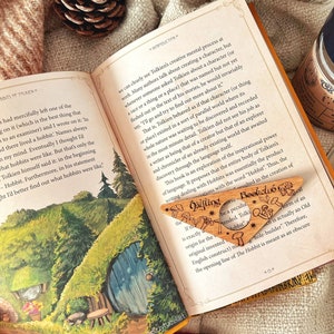 Book Page Holder | Thumb Page Holder | Book Holder | Bookworm |  Laser engraved Wood | Reading | Book Accessories | Gifts for Book Lovers