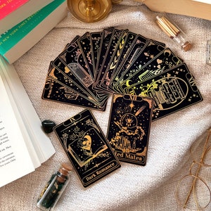 Buch Tropen Tarotkarten, Bücherwurm Tarotkarten, Bücherwurm Merch, Buch Tropen, Buch inspiriert Tarotkarten, Buchliebhaber Geschenk, Book Club Essentials