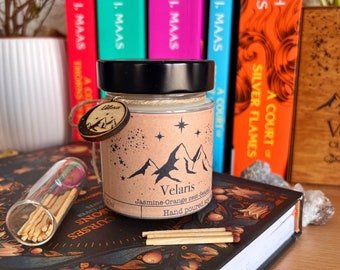 Velariss candle-100% soy wax candles-Bookish and Literary Inspired candle-book inspired candles -Vegan Candle