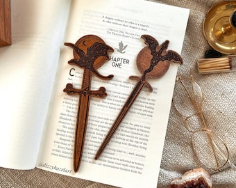 Dragon bookmarks, Wooden Bookmarks, bookish merch, bookmarks, fantasy bookmarks, book lover, Fantasy book lover