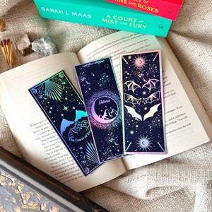 Bat Boys Bookmarks, bookmarks, holograpic bookmarks, bookmarks set, bookish merch, bookish gifts, bookmerch, fantasy bookmarks