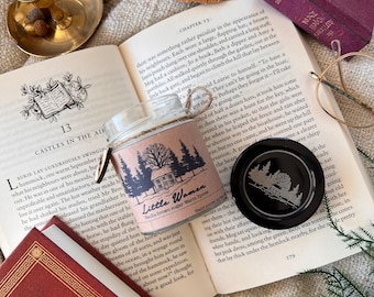 Little Women Soy Wax Candle, Soy Wax Candle, bookish candles, bookmerch, Fandom Candle, Vegan Soy Candle, Bookish Candle