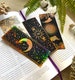 Bookmarks Set of 3 (450gsm), bookmarks gold foil, celestial bookmarks, moon bookmarks, celestial bookmarks moon and stars gold foil bookmark 