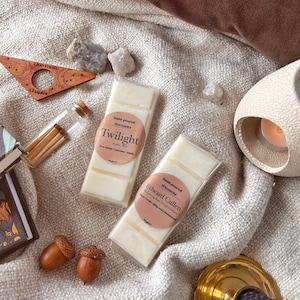 Bookish waxmelts, sterk geparfumeerd, langdurige veganistische sojawasmeltrepen - herfst/halloween/seizoens-/herfstgeuren, plasticvrij