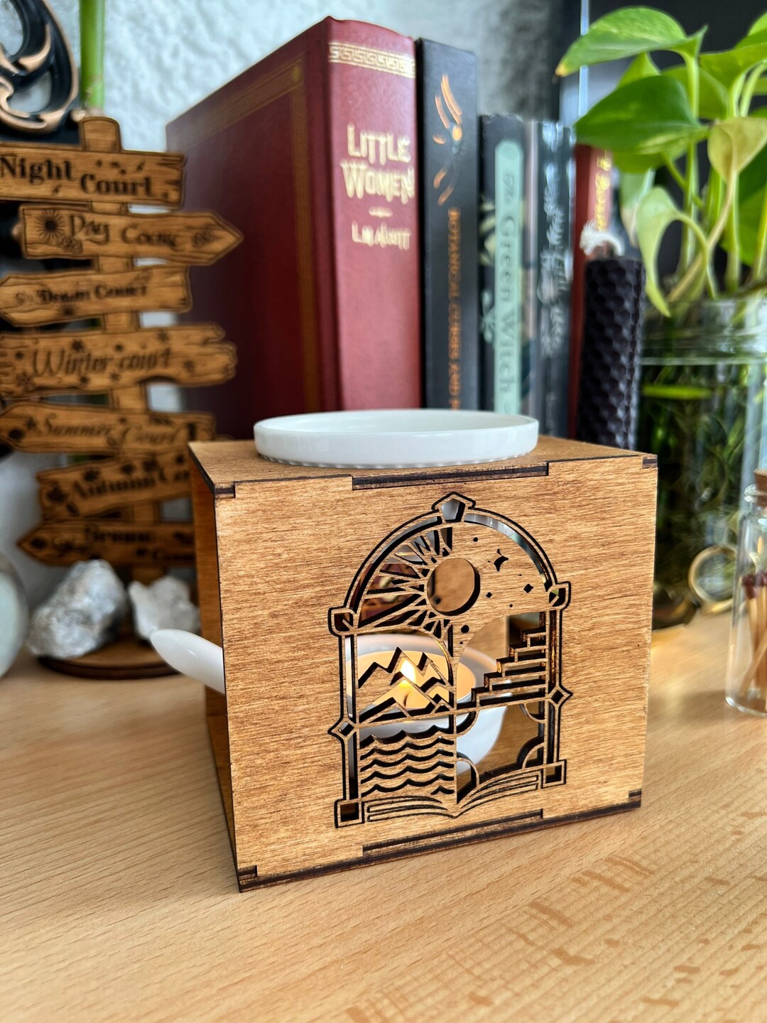 Wax Melt Burner Tea Light Burner Candle Wax Burner Oil Diffuser Bedroom