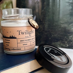 Town of Forks-100% soywax candles-bookish and literary inspired candles-bookish candles-Soy Wax Scented Candle- Book inspired candles