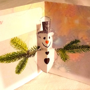 Afdrukbare pop-up kerstcadeaukaartjes