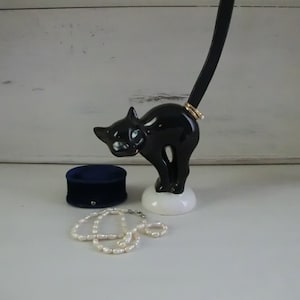 mid century Katze Schmuck Porzellan BKH Gutschein vintage