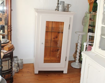 vintage display cabinet pantry kitchen cupboard shabby country house