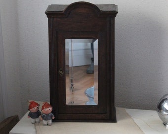 antique wall cabinet mirror cabinet collection box wall cabinet