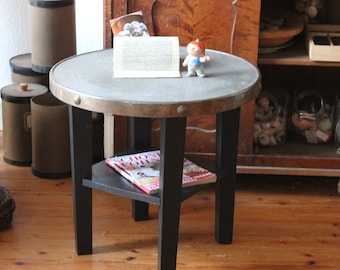 vintage side table smoking table black Art Deco