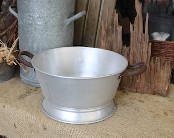 Sieve colander aluminium vintage brocant country house