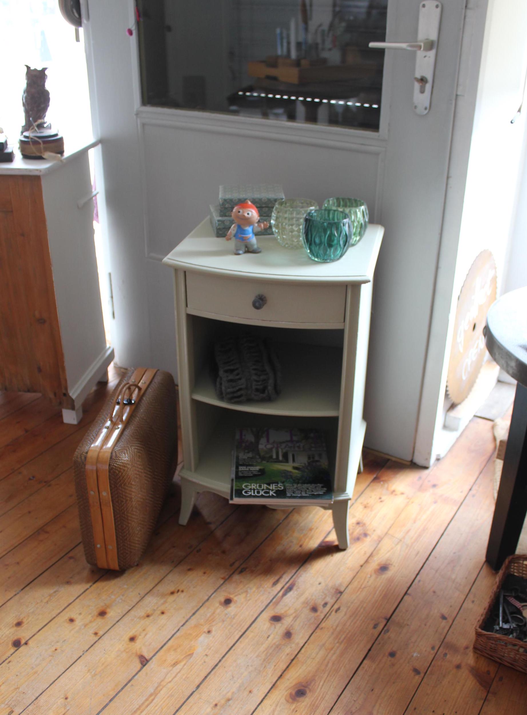 Buy Vintage Bedside Table Dresser Sage Green Country House Online 