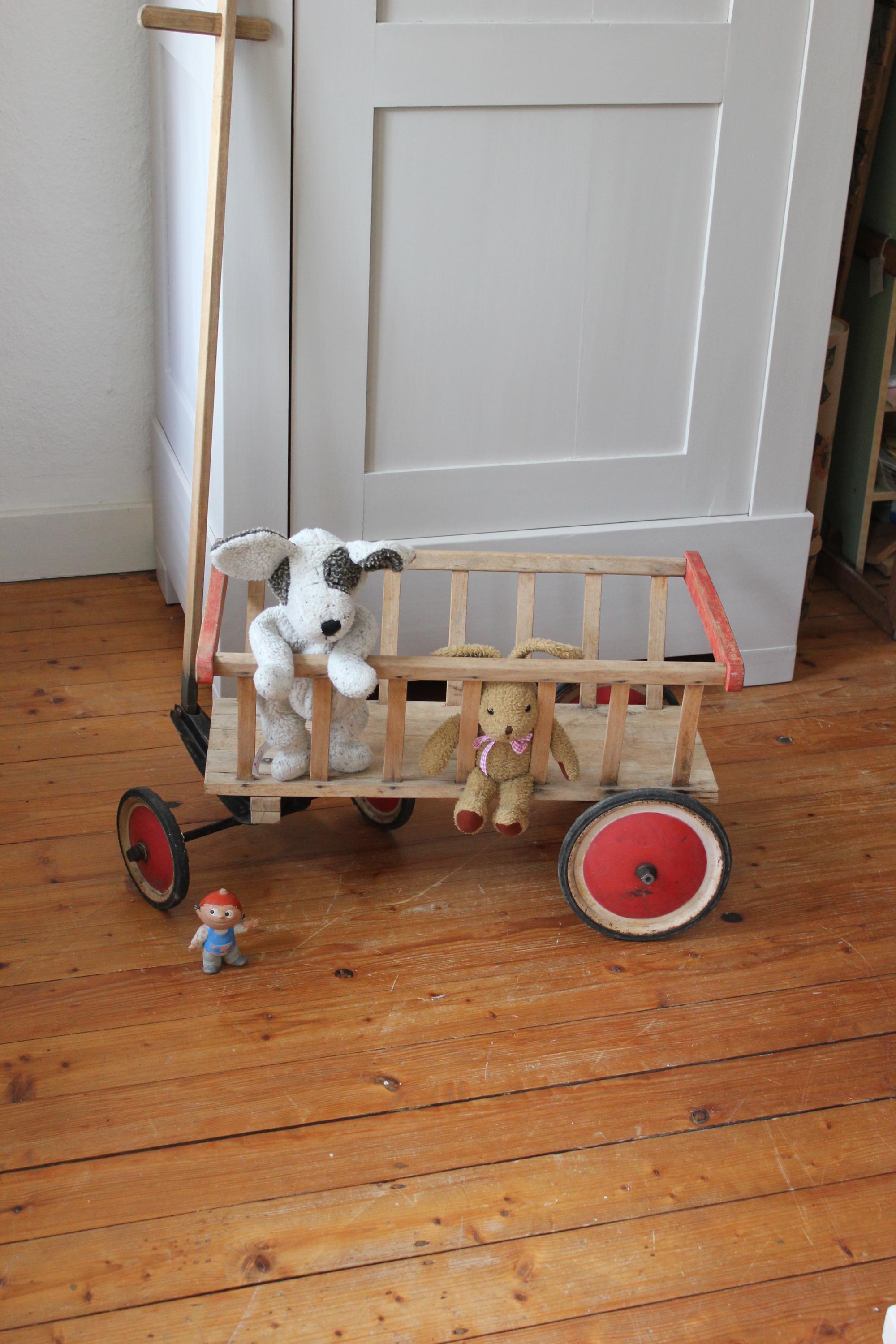 Holz rollwagen