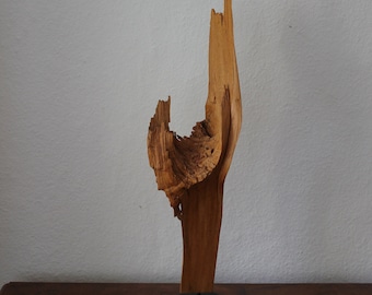 handgefertigte Holz Skulptur Holzkunst Design Querholz