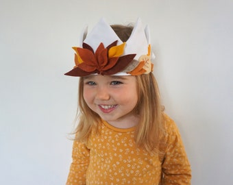 fallen leaf fabric crown