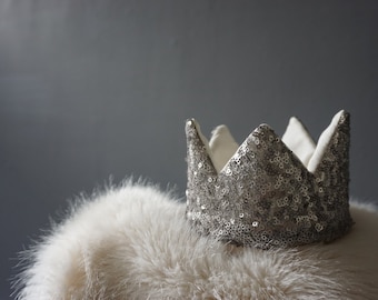 new born baby sequin crown