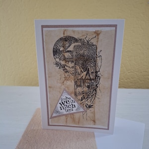 Weihnachts-Karte-Perlmutt-Papier-Teebeutel-Papier