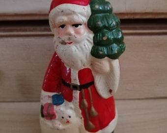 Petit Père Noël ancien en céramique VINTAGE