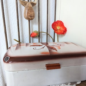 Antique Enamel Bread Box Vintage - Cottage