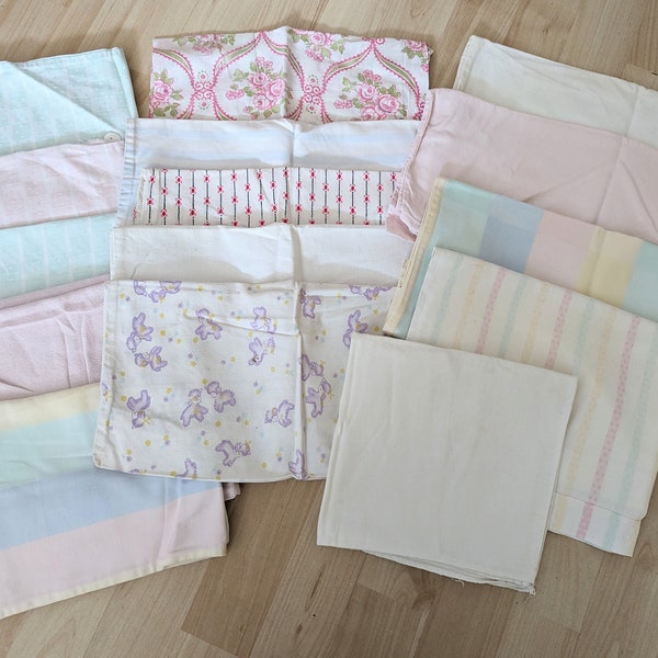 Vintage pillowcases baby bed**children's bed - 15 decorative pillows Shabby chic