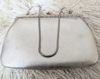 Vintage Abendtasche Brocante in silber