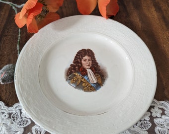 Collectible plate/decorative plate with portrait Rococo - collector's item