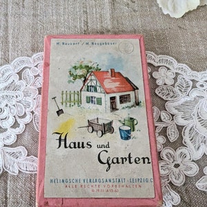 Gioco di carte vintage/quartetto casa e giardino - rarità retrò - oggetto trovato