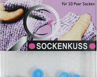 Sockkiss Pack de 10 calcetines con botones a presión, medias, broches para tobillo, 5 colores