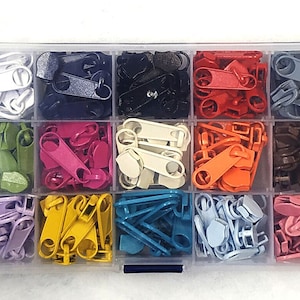150 Zipper Schieber für 5mm Reißverschluss endlos Reißverschlüsse Zipper Box