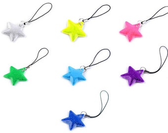 Colgante con cremallera y dije para chaqueta con forma de estrella