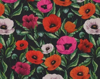 Jersey fabric poppy cotton jersey