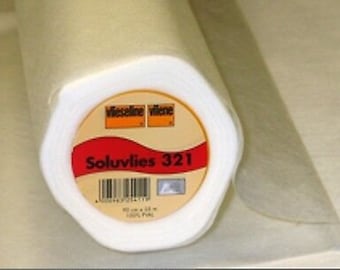 0,5 m de toisons Vlieseline Soluvlies 321 toison à broder