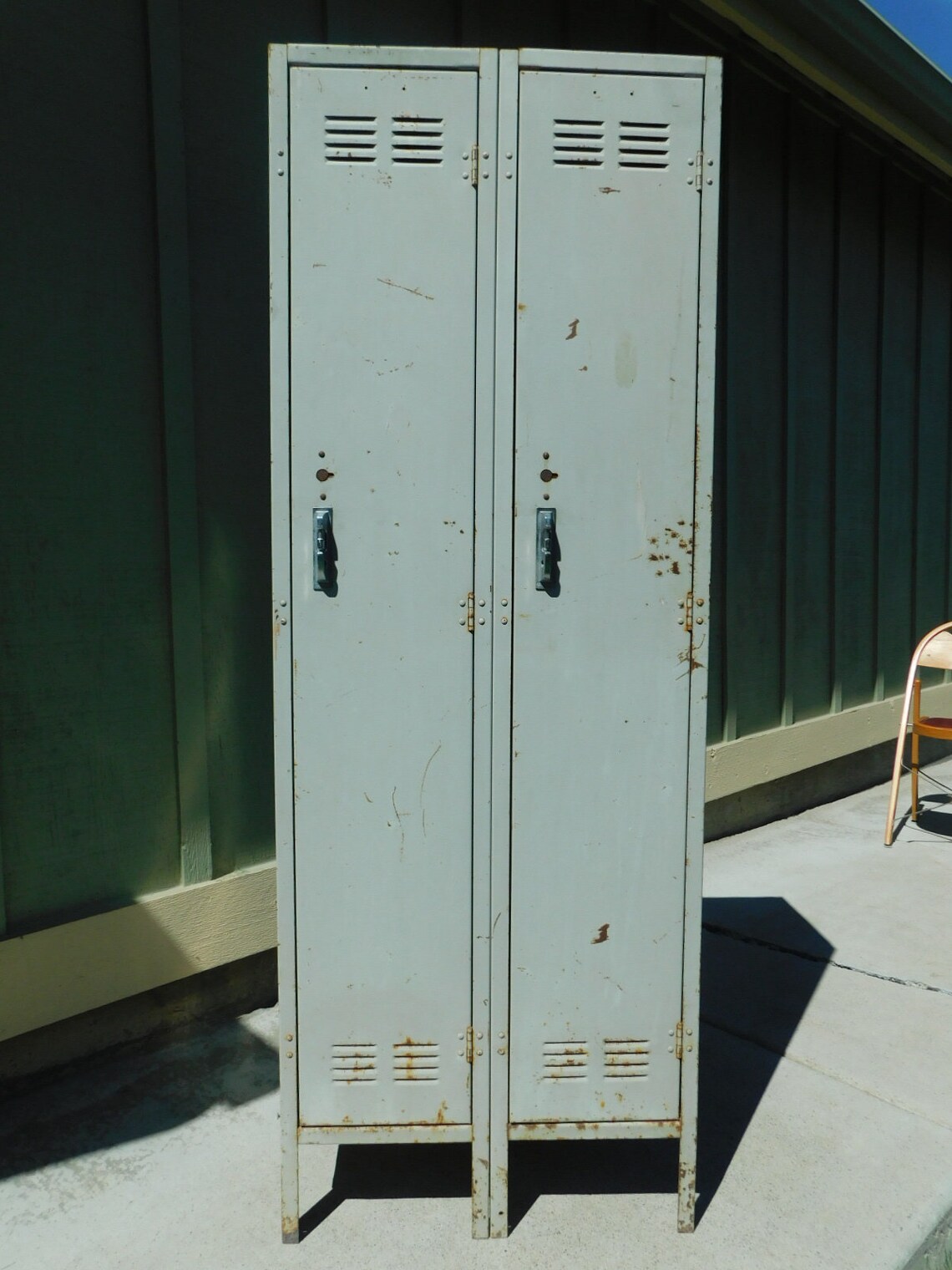 Worley Double 66 T x 24 Metal Gym Locker Vintage Etsy